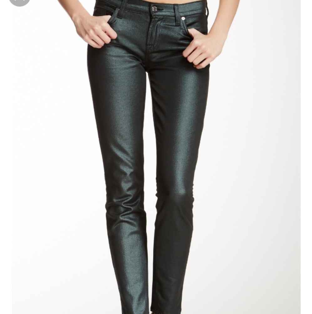 7 For All Mankind Skinny Metallic Jean